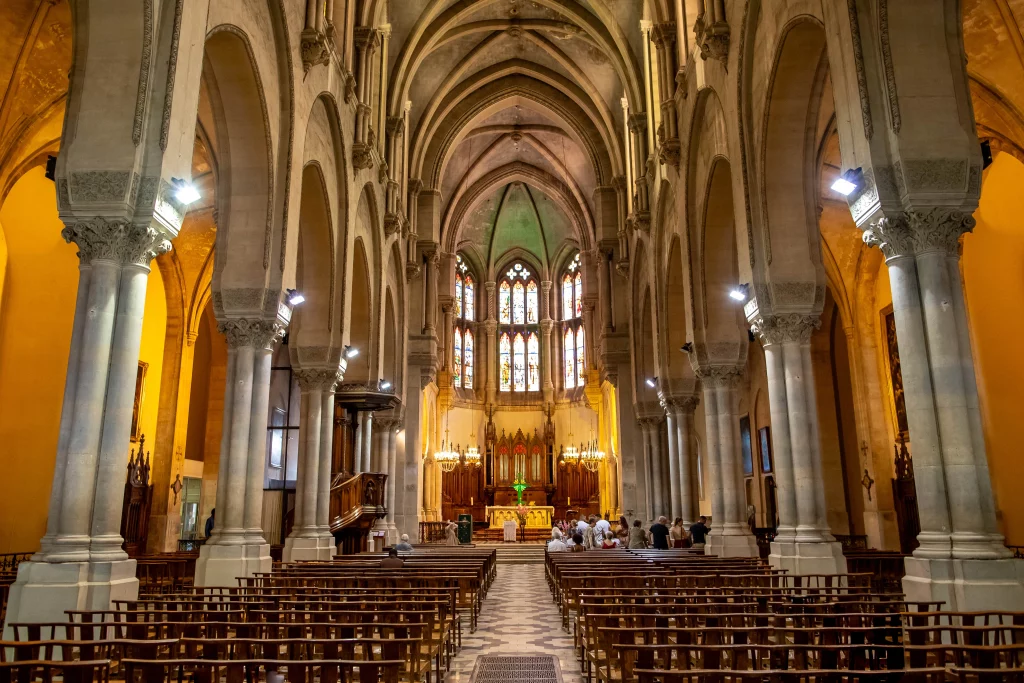 photo de l'église avant un baptême