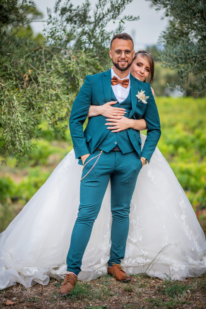 mariage de carlen et davidson au mas des olivier, l'atelier nomade à ceyras