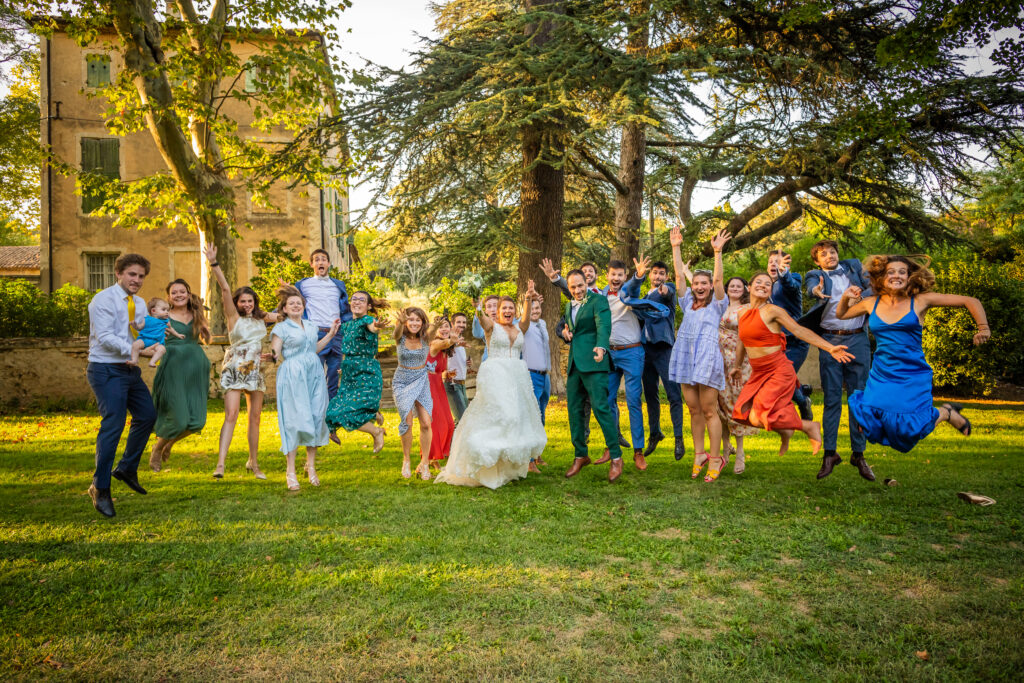 cocktail d'un mariage au château de Clary