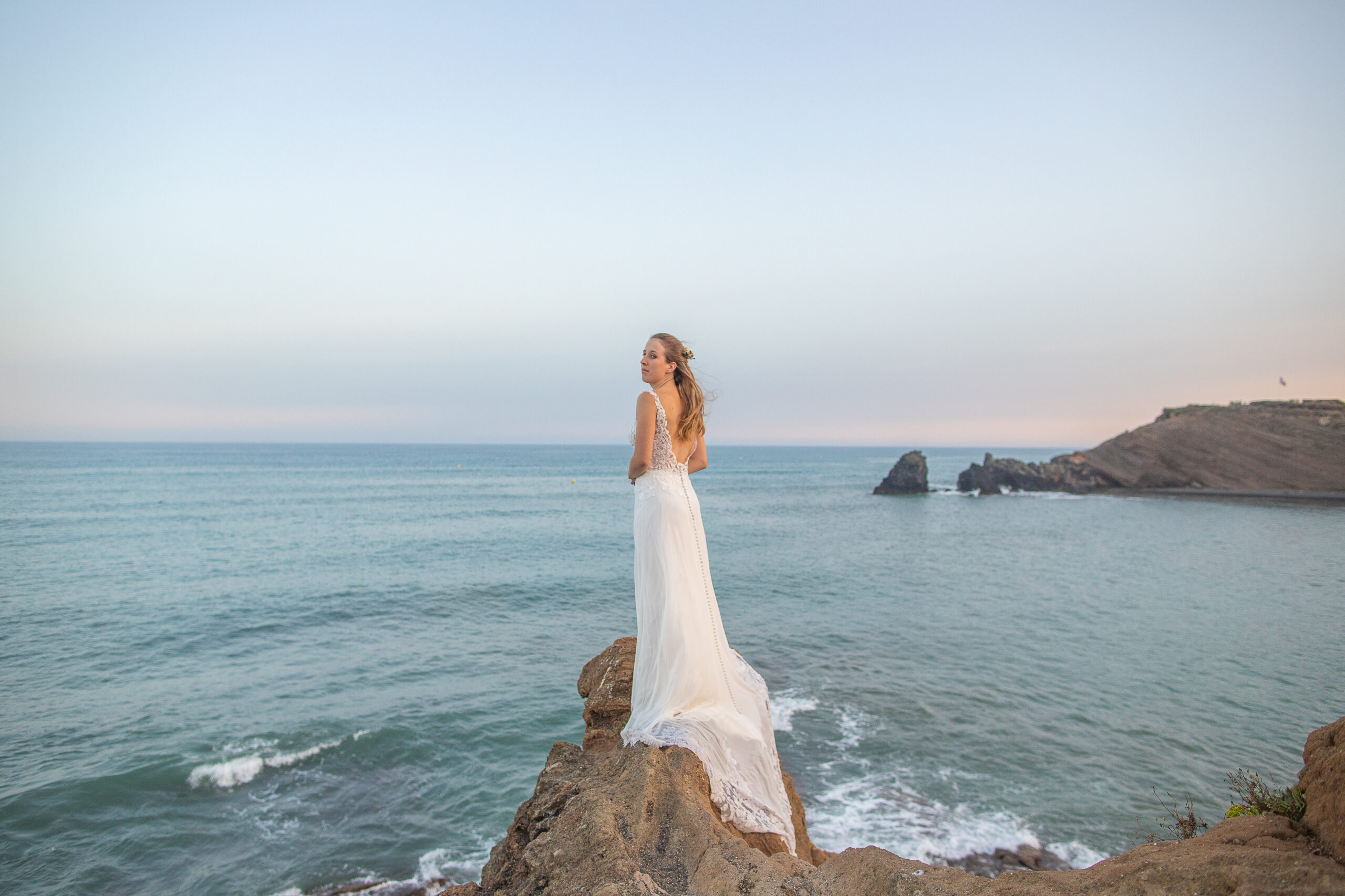 photo sur la plage de Guillaume et Mathilde